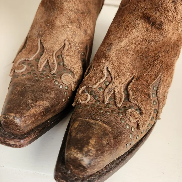 Harley Davidson Womens Brown Western Cowboy Boots Size 7.5 - Picture 9 of 12